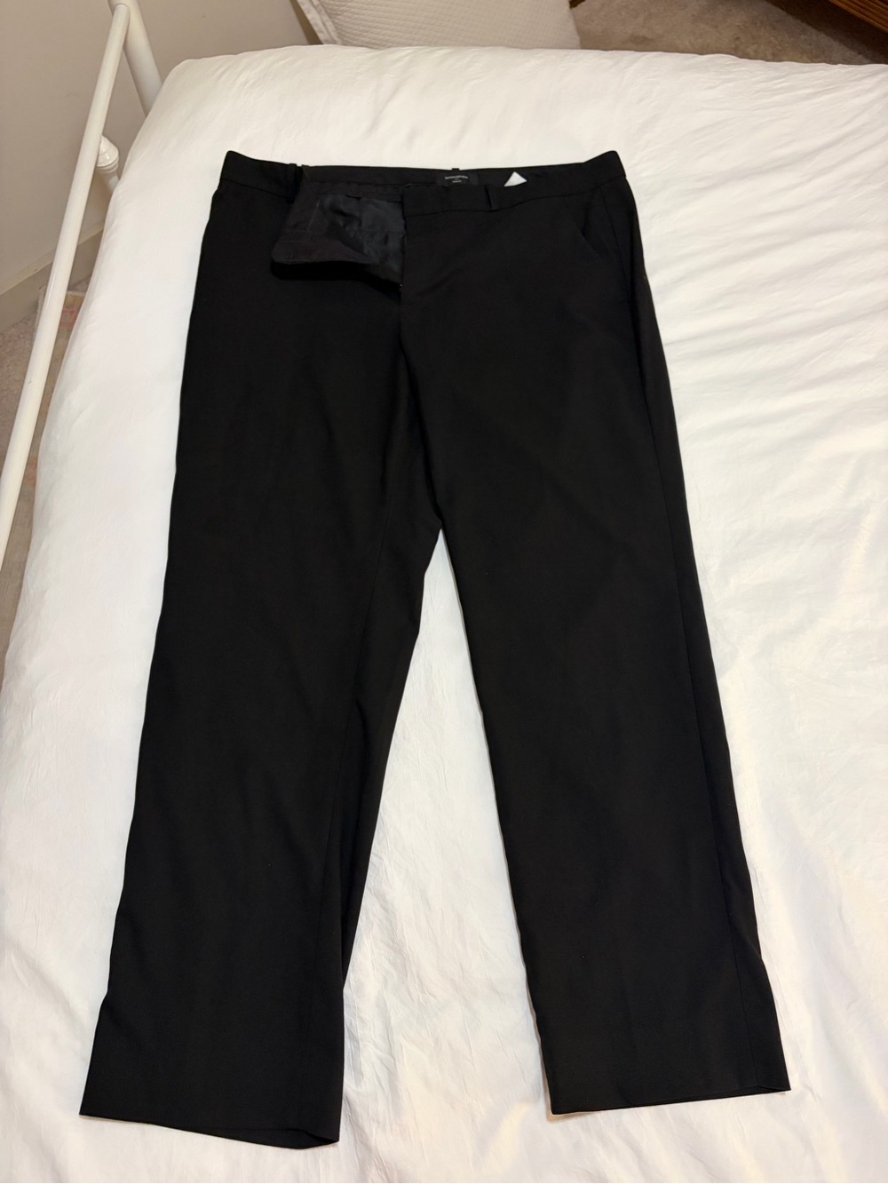 Banana Republic Black Straight-Leg Women's Ryan Fit Dress Pants